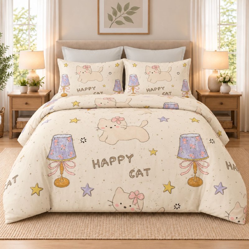 JUEGO DE EDREDON CUBRECAMA MATRIMONIAL DE 6 PIEZAS BENELI HOME