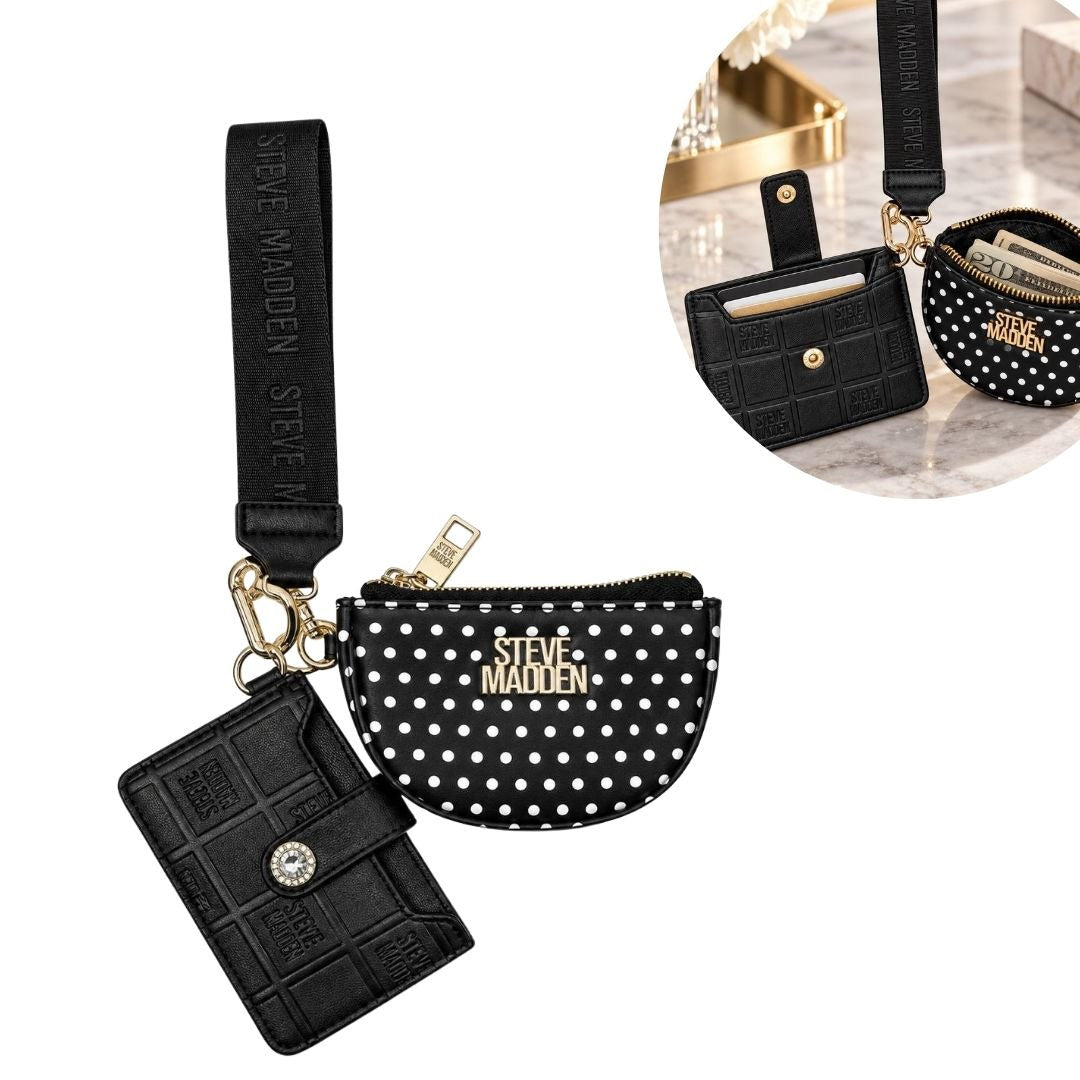SET DE MONEDEROS ORIGINAL STEVE MADDEN PARA DAMA