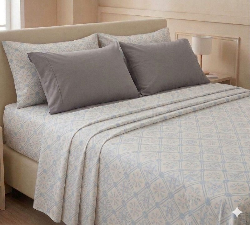 JUEGO DE SABANAS DE LUJO TAMAÑO QUEEN DE 6PCS BENELI HOME