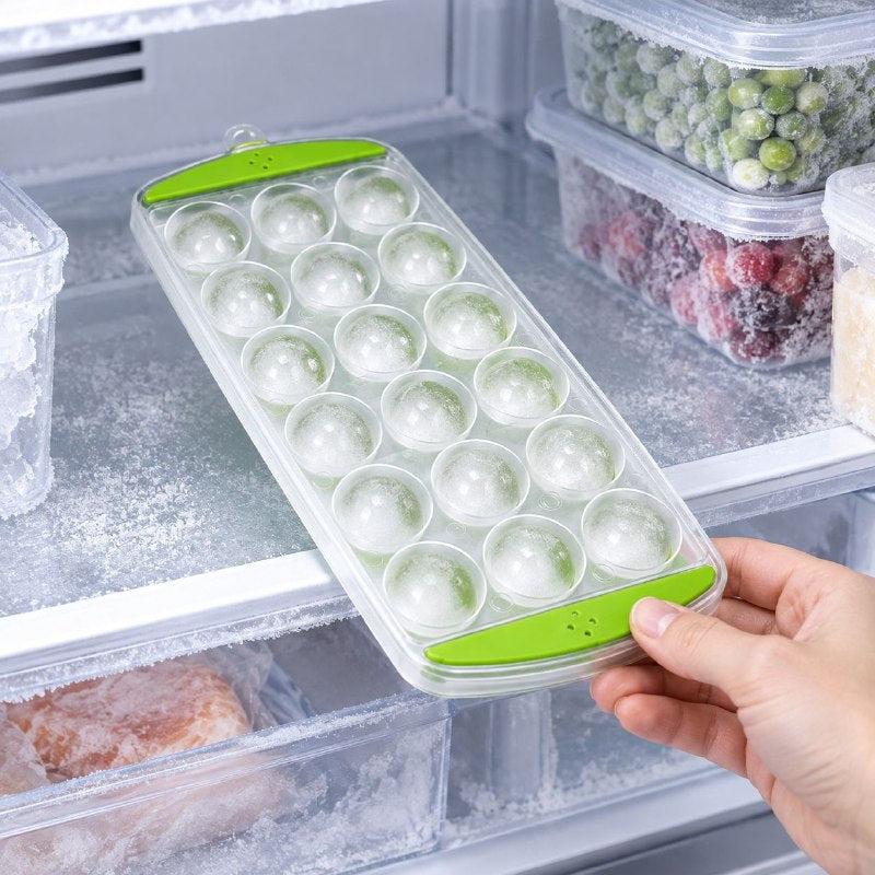 MOLDE PARA HIELO DE 21 CAVIDADES REDONDAS COOK'S KITCHEN 28CM