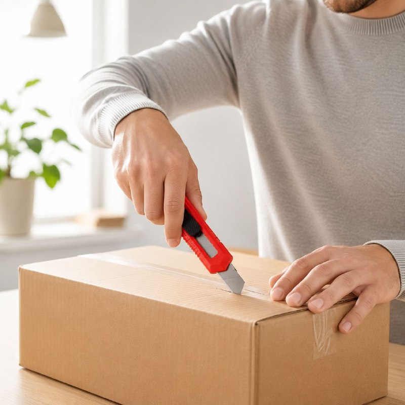 CUTTER RETRACTIL HOJA SEGMENTADA CON MANGO ERGONOMICO 4 COLORES