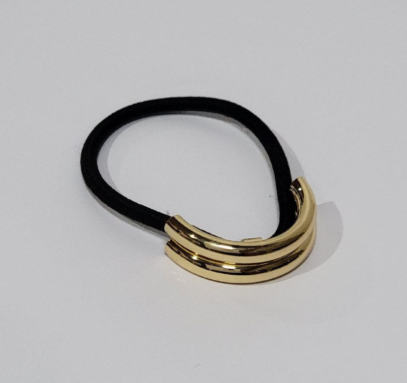 COLA DECORATIVA METALICA PARA EL CABELLO COLOR DORADO VARIOS ESTILOS PONY CUFFS