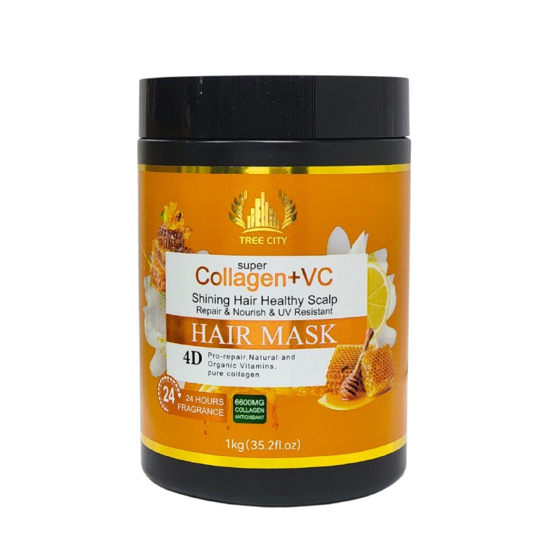 MASCARILLA PARA EL CABELLO REPARADORA Y SUAVIZANTE CON COLAGENO TREE CITY 1KG