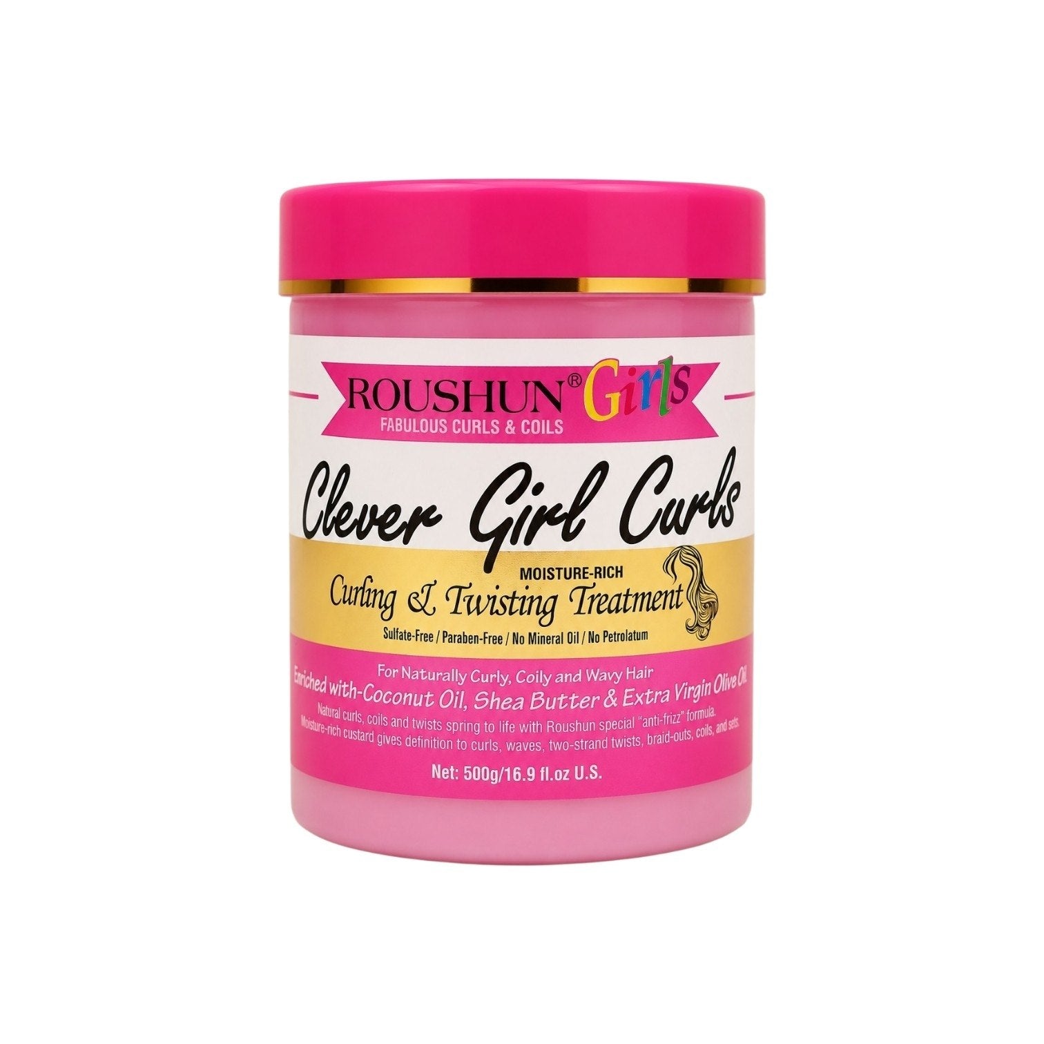 TRATAMIENTO CAPILAR REALZAR Y DEFINIR LA BELLEZA NATURAL DEL CABELLO RIZADO, ONDULADO O CON TEXTURA ROUSHUN GIRLS CLEVER 500GM