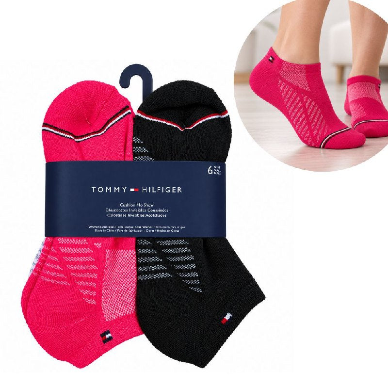 CALCETA TOBILLERA TOMMY HILFIGER PARA MUJER 6 PARES TALLA ÚNICA