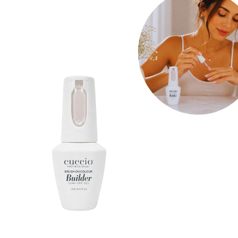 GEL CONSTRUCTOR QUE FORTALECE Y REFUERZA LAS UÑAS NATURALS CON TONO ROSA CUCCIO 13ML