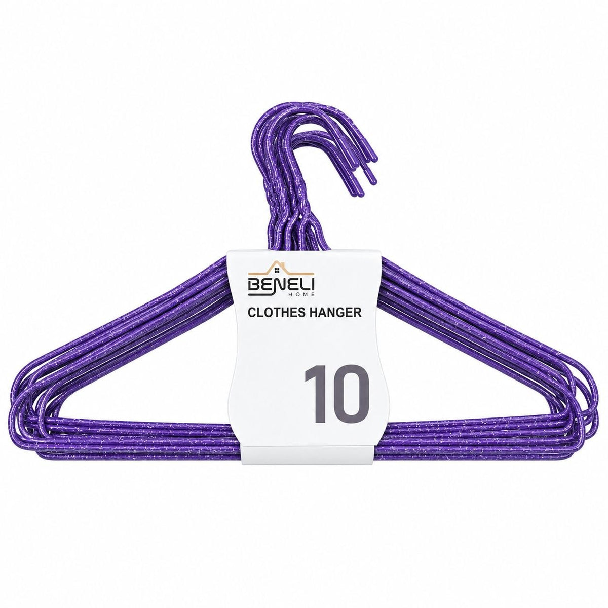 SET DE GANCHOS PARA ROPA BENELI HOME 10UND 40CMX20CM