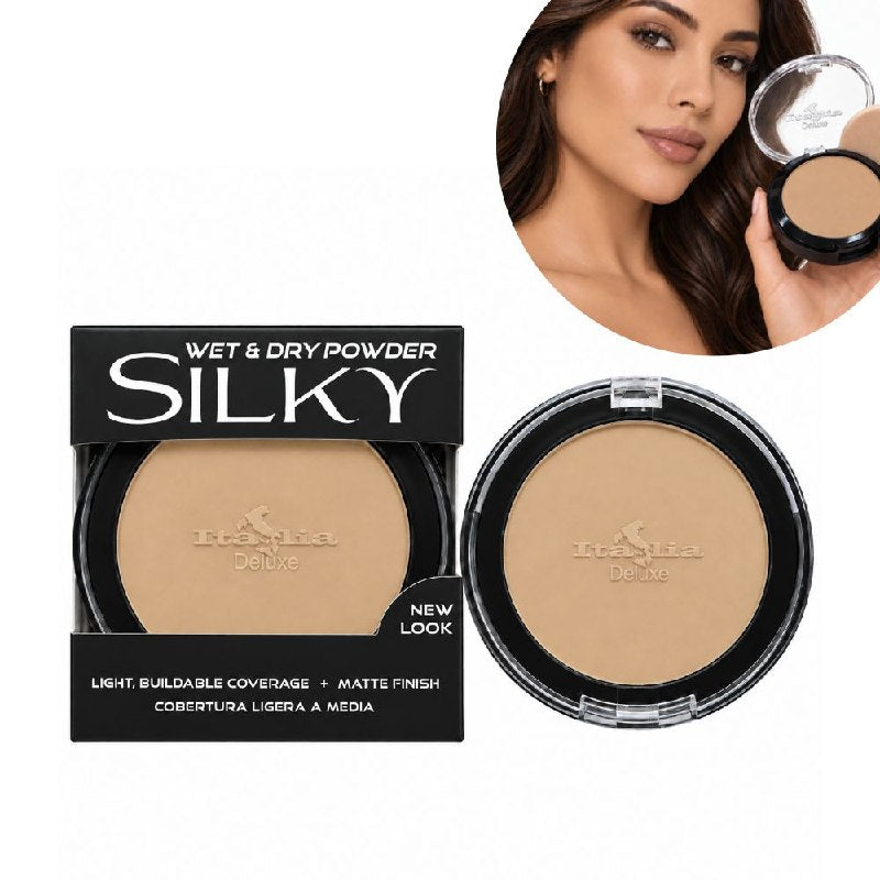 POLVO COMPACTO MATIFICANTE CON PROTECCION SOLAR TONO TRUE BEIGE 07 ITALIA DELUXE 8G