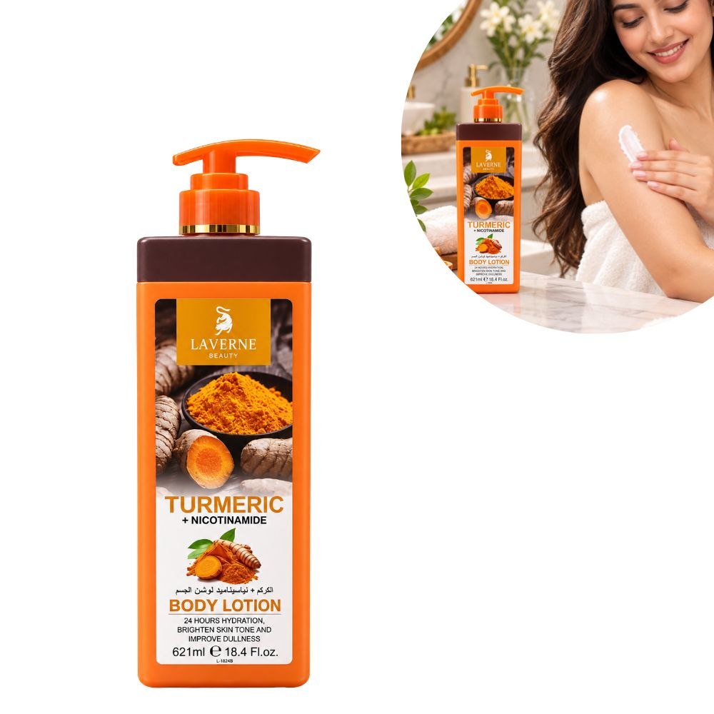 CREMA CORPORAL DE CURCUMA Y NIACINAMIDA LAVERNE BEAUTY 621ML