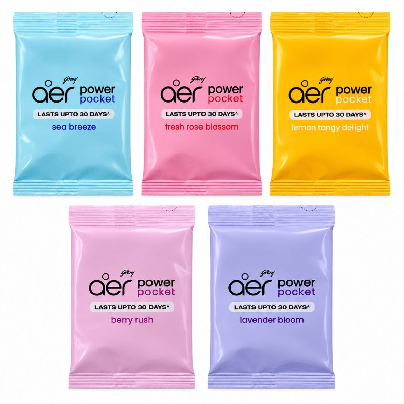 SET DE AROMATIZANTE AMBIENTADOR CONTINUO PARA BAÑO AER 5PCS