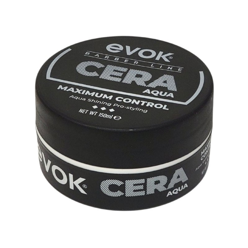 CERA PARA EL CABELLO DE MAXIMO CONTROL A BASE DE AGUA EVOK 150ML