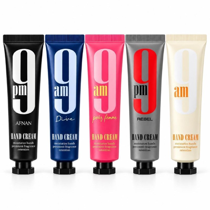 SET DE CREMAS PARA MANOS CON AROMA A PERFUMERIA ARABE AFNAN 5PCS