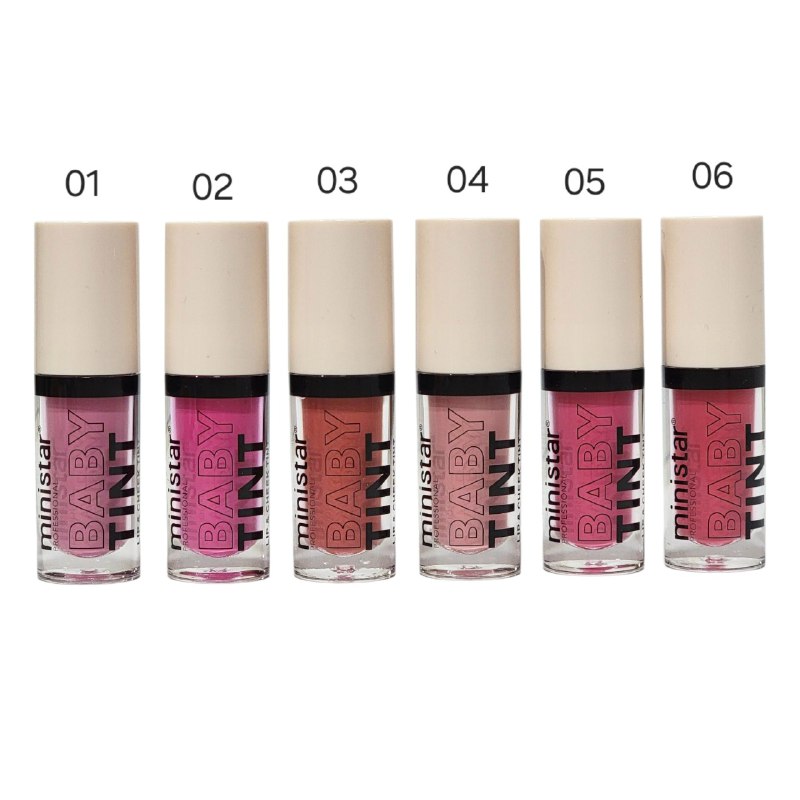 BRILLO LABIAL DUPE DE ETUDE HOUSE, TINTA DE LABIOS Y MEJILLAS PIGMENTADA LIQUIDA RADIANTE MINSTAR 7ML, 6 TONOS