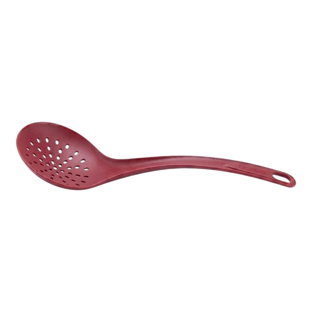 CUCHARA ESCURRIDORA ESPUMADORA DE NYLON RESISTENTE EXCALIBUR 32x12 CM