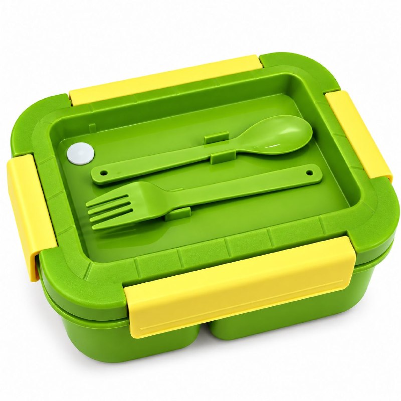RECIPIENTE PANA PARA ALIMENTOS HERMETICA DE 3 COMPARTIMIENTOS CON CUBIERTOS PARA NIÑOS(AS) FRESH GUARD 1400ML