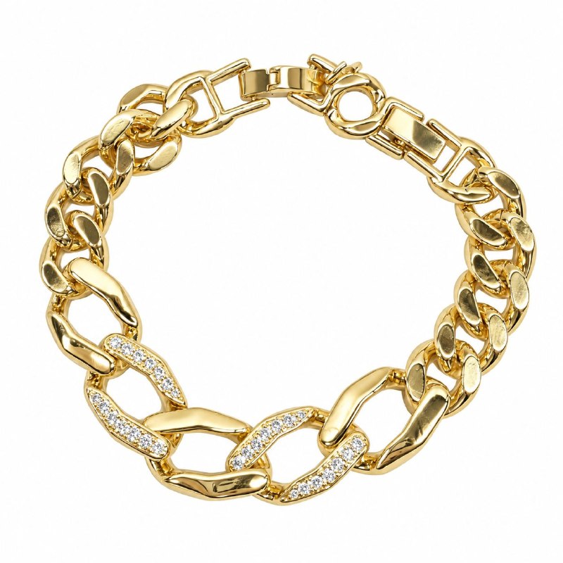 PULSERA DE ENCHAPE PARA DAMA 16CM