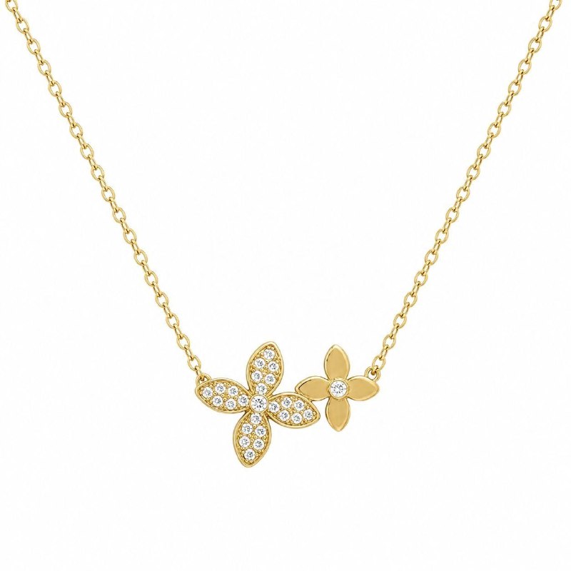 GARGANTILLA DE ENCHAPE PARA DAMA CON DISEÑO DE FLOR 2.2CM (DUPE DE LOUIS VUITTON)