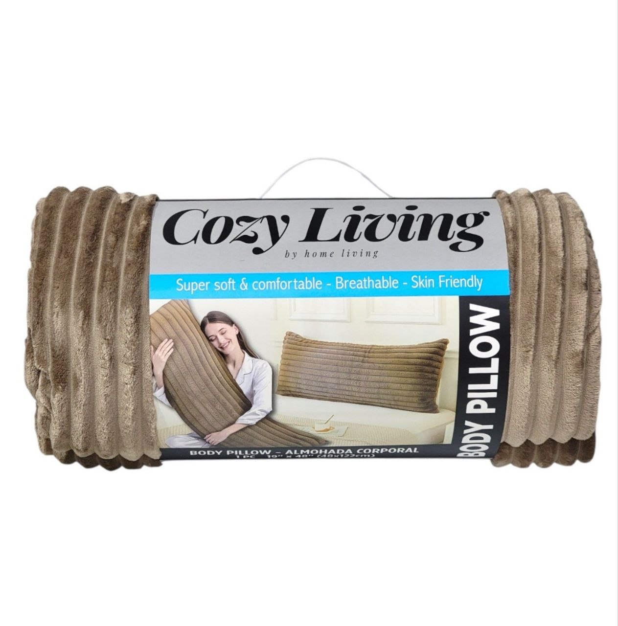 ALMOHADA CORPORAL ERGONOMICA COZY LIVING 48X122CM