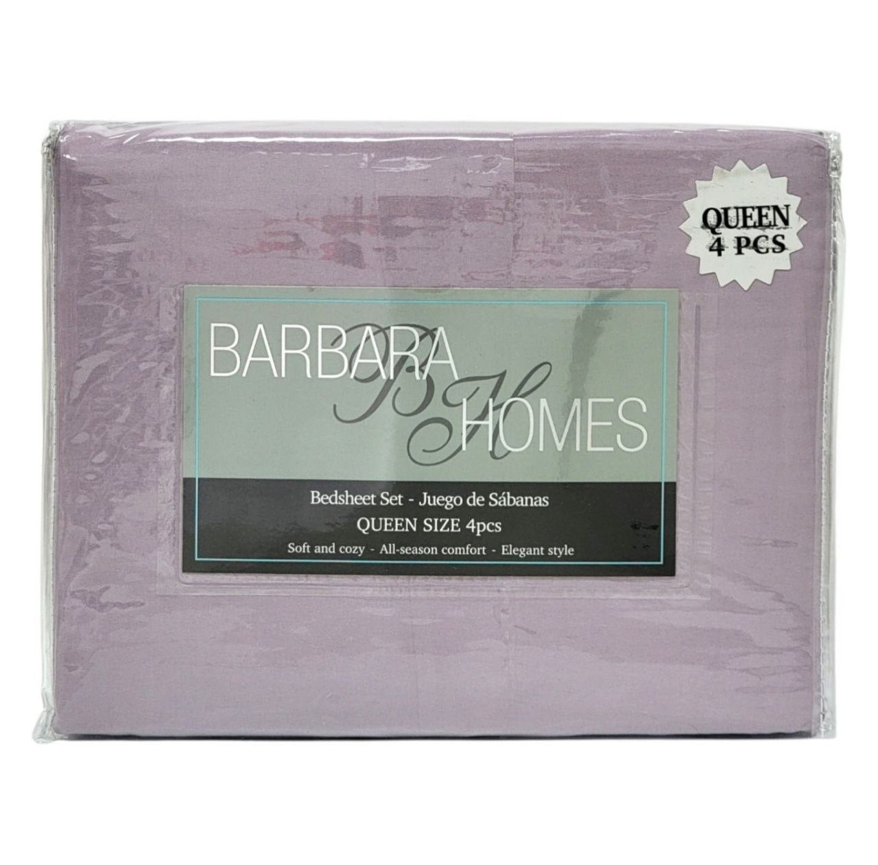 JUEGO DE SÁBANAS TAMAÑO QUEEN 4PCS BARBARA HOMES