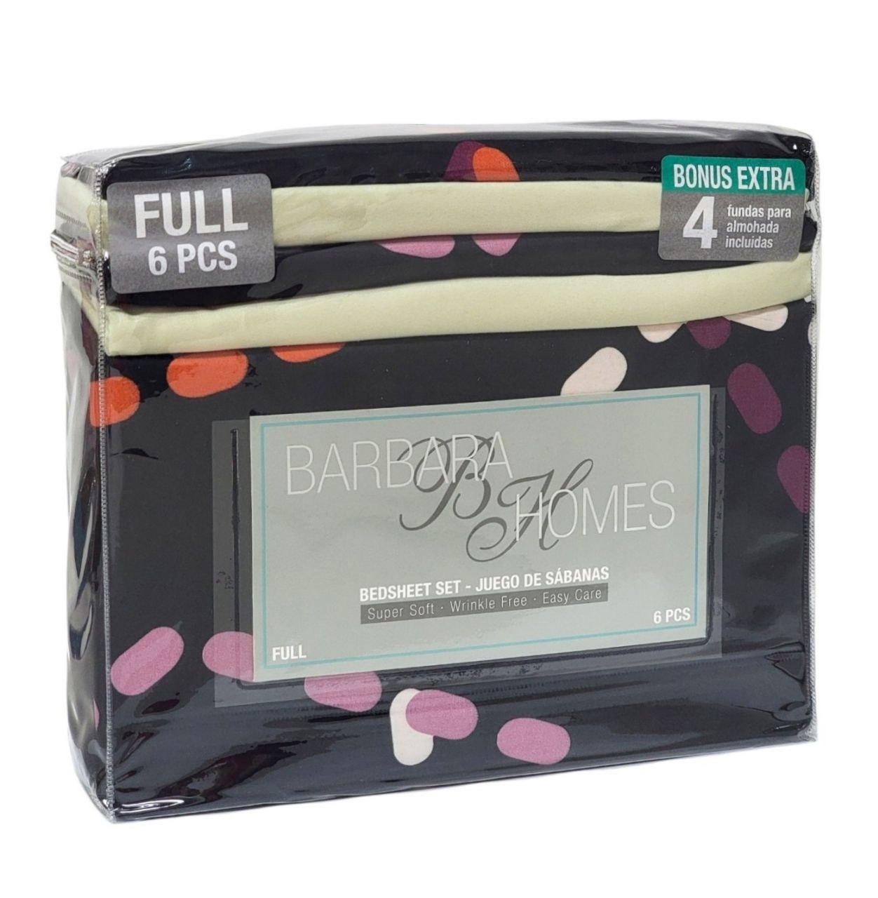 JUEGO DE SABANAS TAMAÑO MATRIMONIAL 6PCS BARBARA HOMES