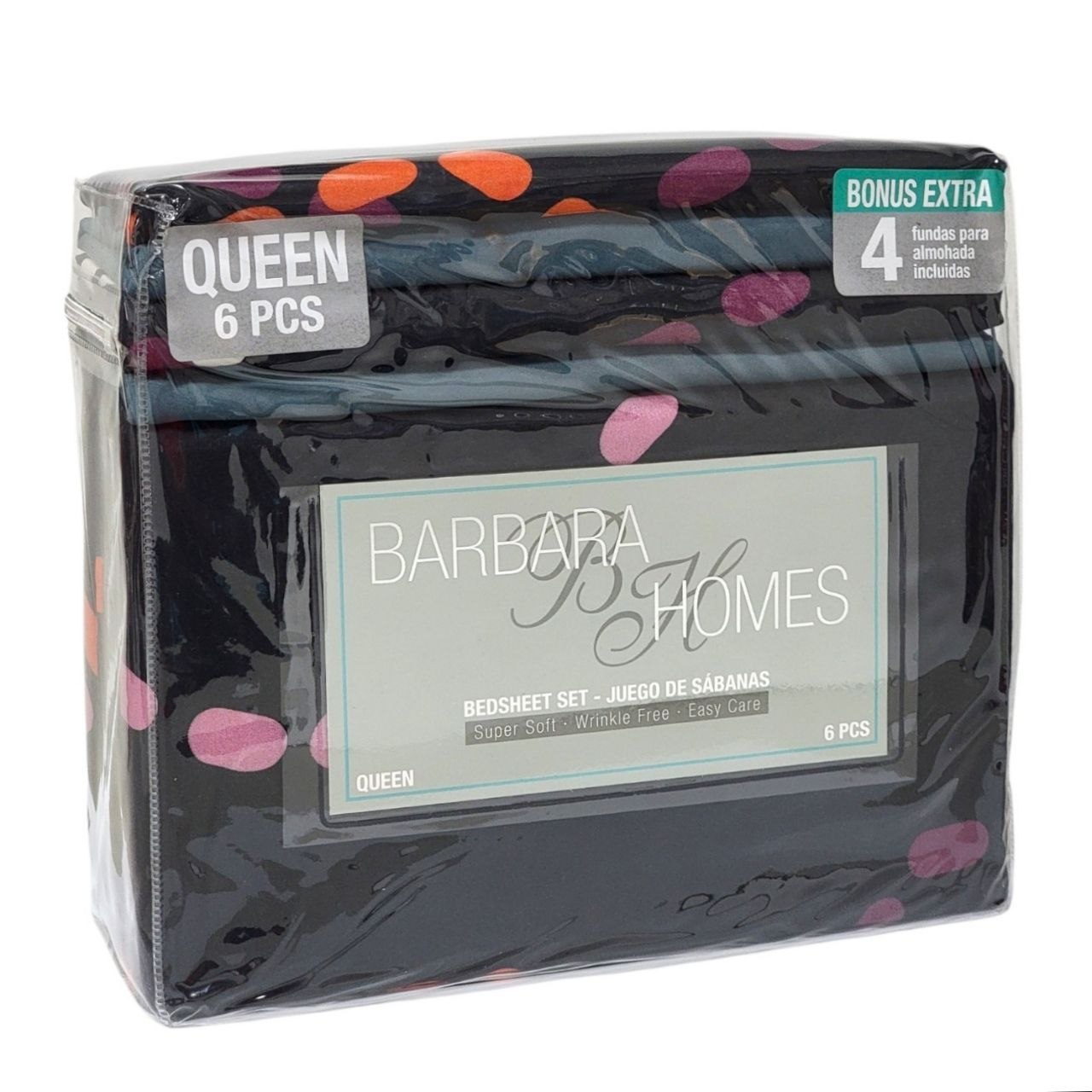 JUEGO DE SABANAS TAMAÑO QUEEN 6PCS BARBARA HOMES