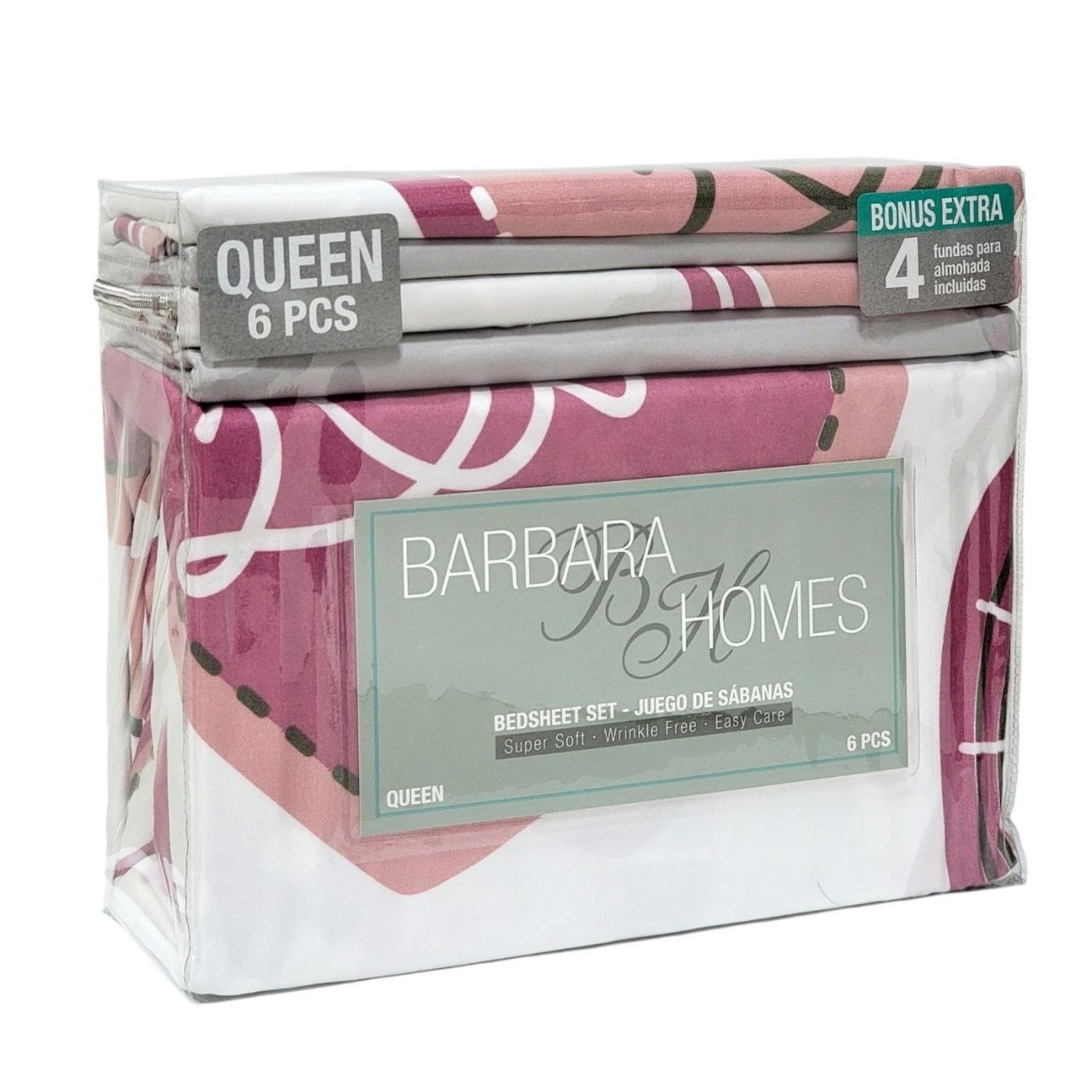 JUEGO DE SABANAS TAMAÑO QUEEN 6PCS BARBARA HOMES
