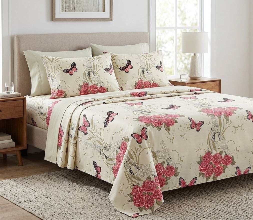 JUEGO DE SABANAS TAMAÑO KING 6PCS BARBARA HOMES