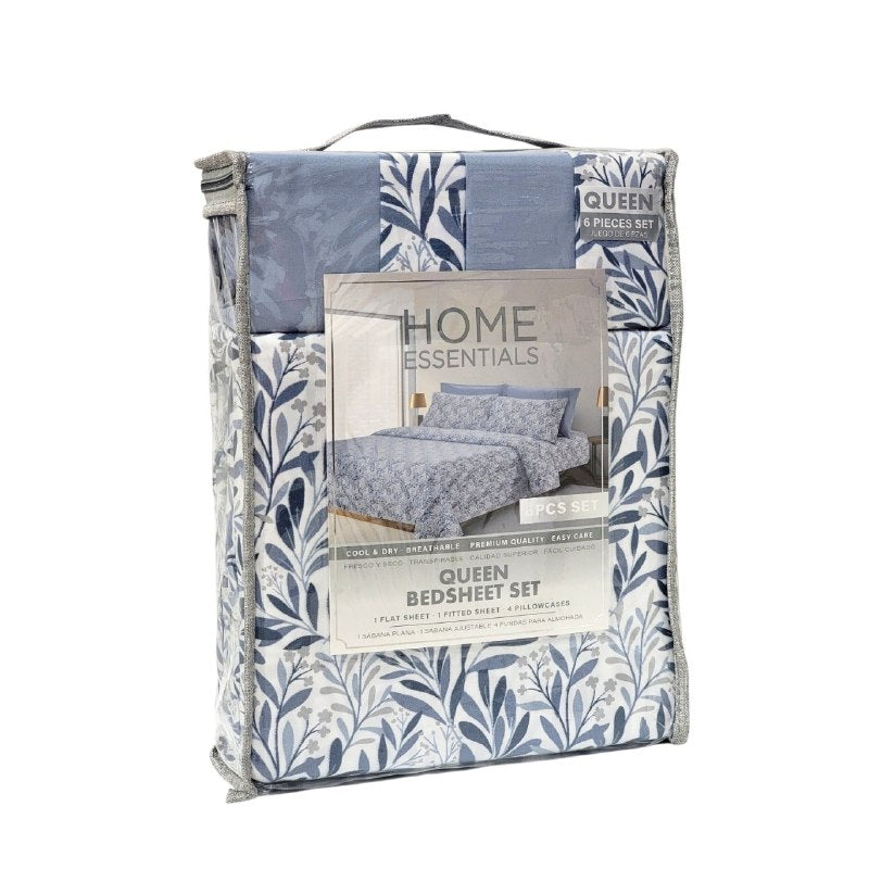 JUEGO DE SABANAS PREMIUM TAMAÑO QUEEN DE 4PCS HOME ESSENTIALS