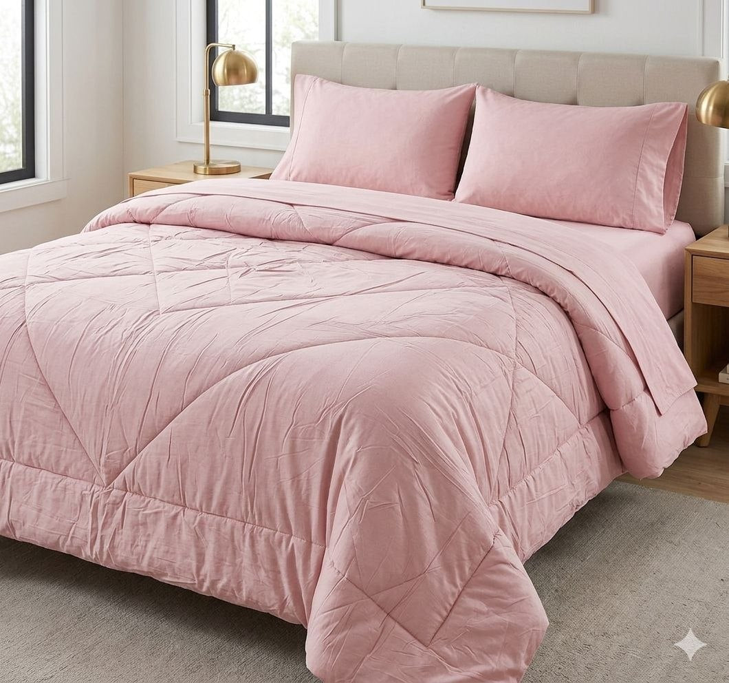 JUEGO DE SABANAS CON EDREDÓN 5PCS BARBARA HOMES