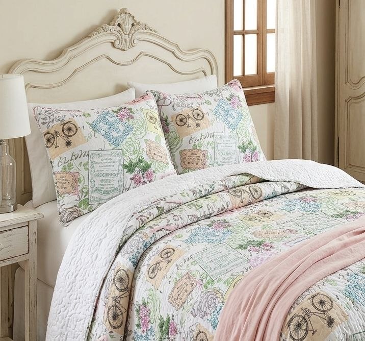 JUEGO DE SABANAS TIPO EDREDON TAMAÑO FULL 3PCS BENELI HOME