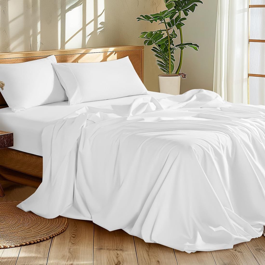JUEGO DE SABANAS TAMAÑO QUEEN 4PCS ROOM ESSENTIALS