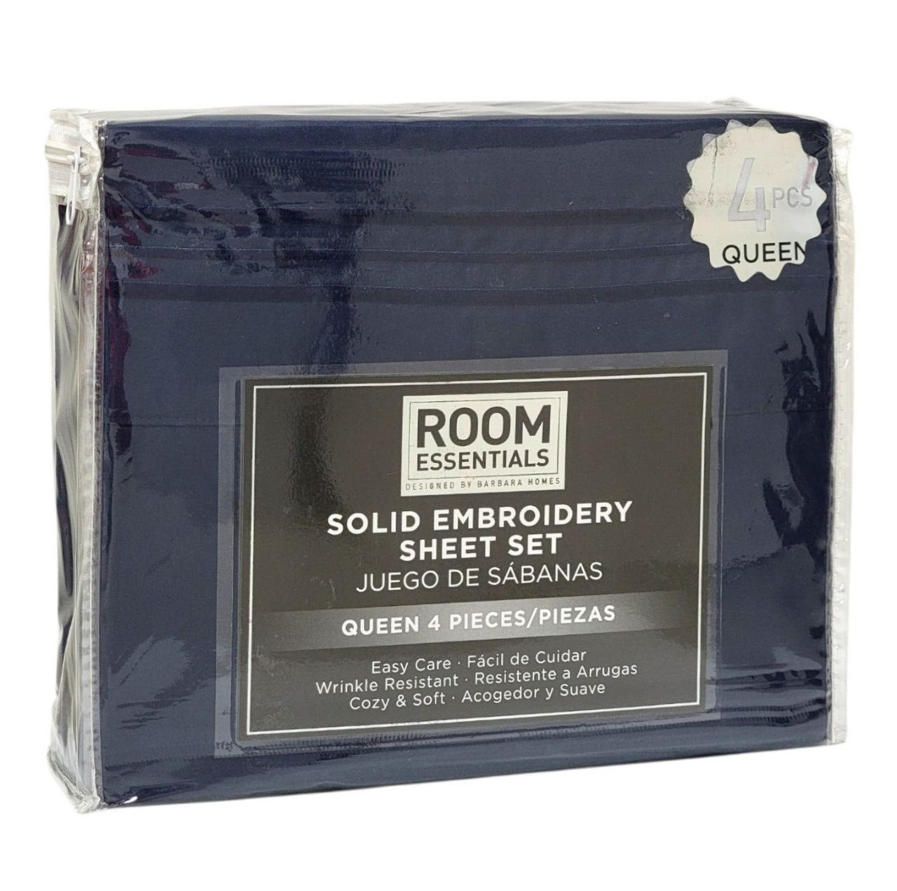 JUEGO DE SABANAS TAMAÑO QUEEN 4PCS ROOM ESSENTIALS
