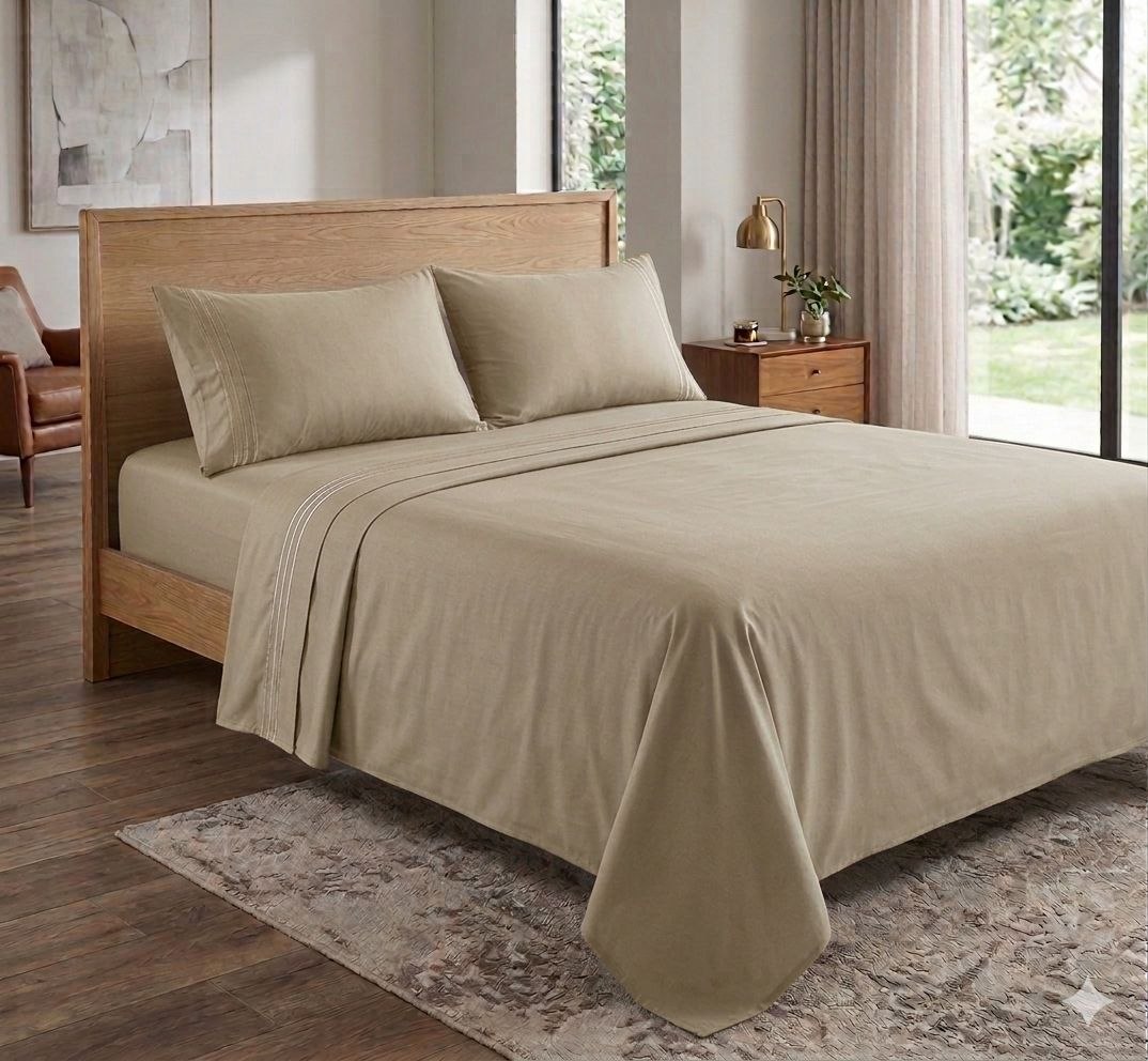 JUEGO DE SABANAS TAMAÑO QUEEN 4PCS ROOM ESSENTIALS
