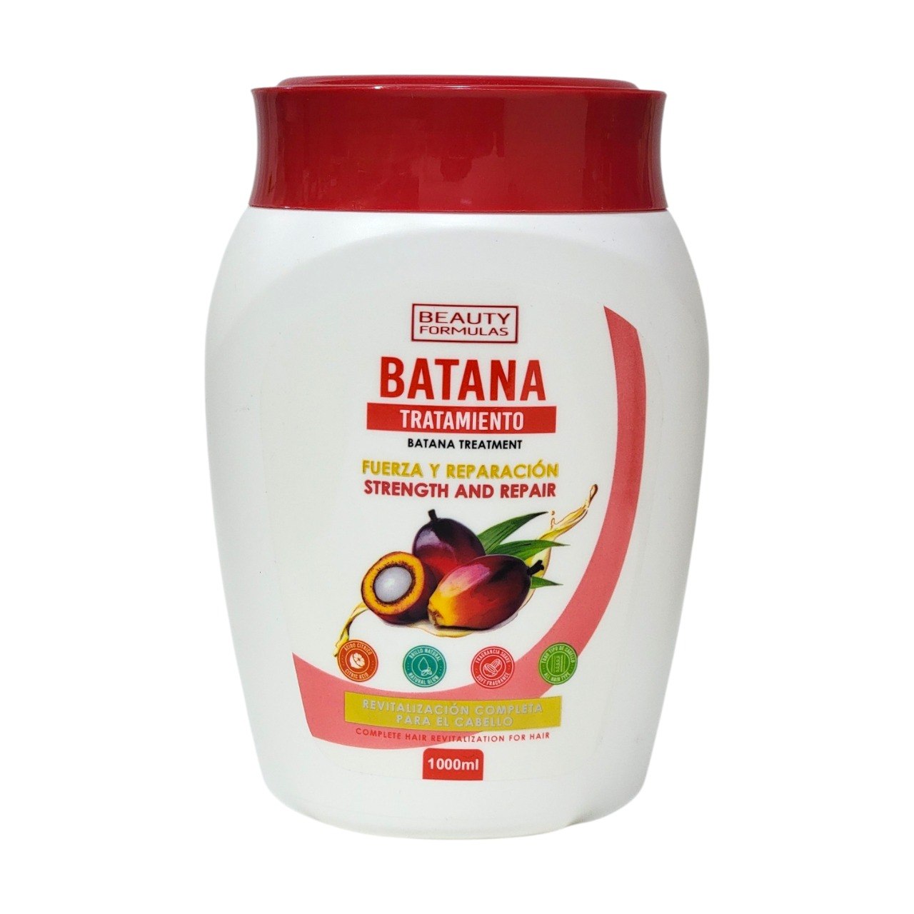 CREMA PARA EL CABELLO DE FUERZA Y REPARACION INTENSIVA CON ACEITE DE BATANA BEAUTY FORMULAS 1000ML