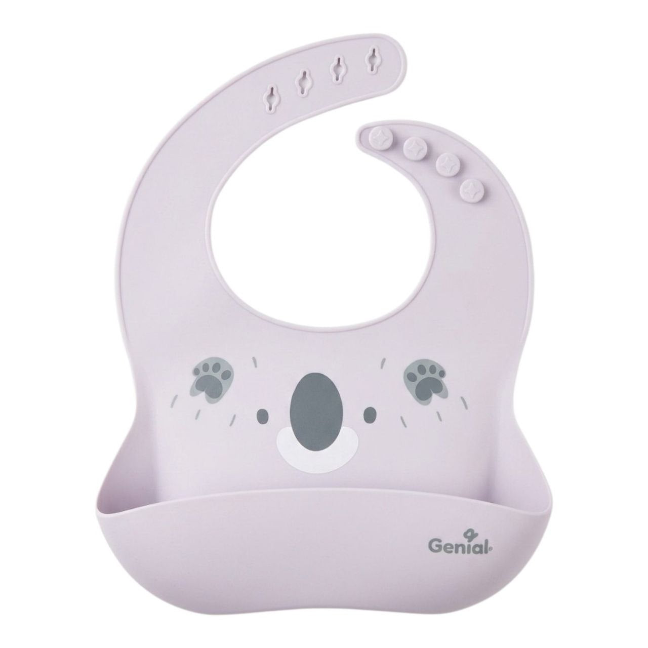 BABERO DE SILICONA CON BOLSILLO COLECTOR GRANDE IMPERMEABLE GENIAL