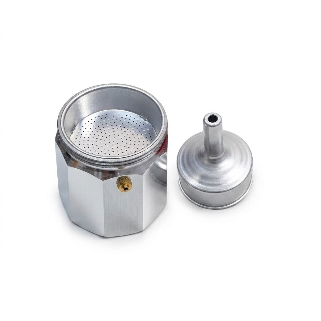 CAFETERA ITALIANA DE ALUMINIO CLASICA PARA ESPRESSO EXCALIBUR 16X10CM