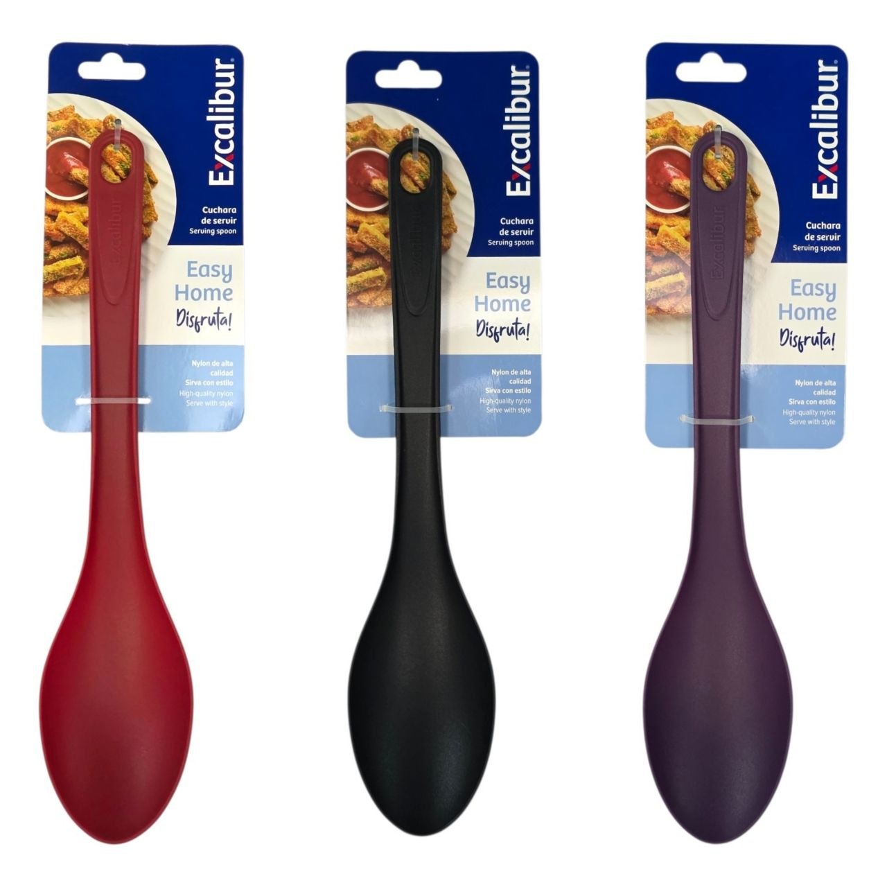 CUCHARA PARA SERVIR DE NYLON PREMIUM ANTIRRAYADURAS EXCALIBUR 29CM