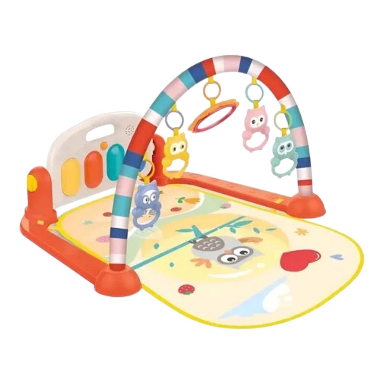 GIMNASIO SENSORIAL PARA BEBE CON PIANO MUSICAL EXTRAIBLE GENIAL 45X75X58CM