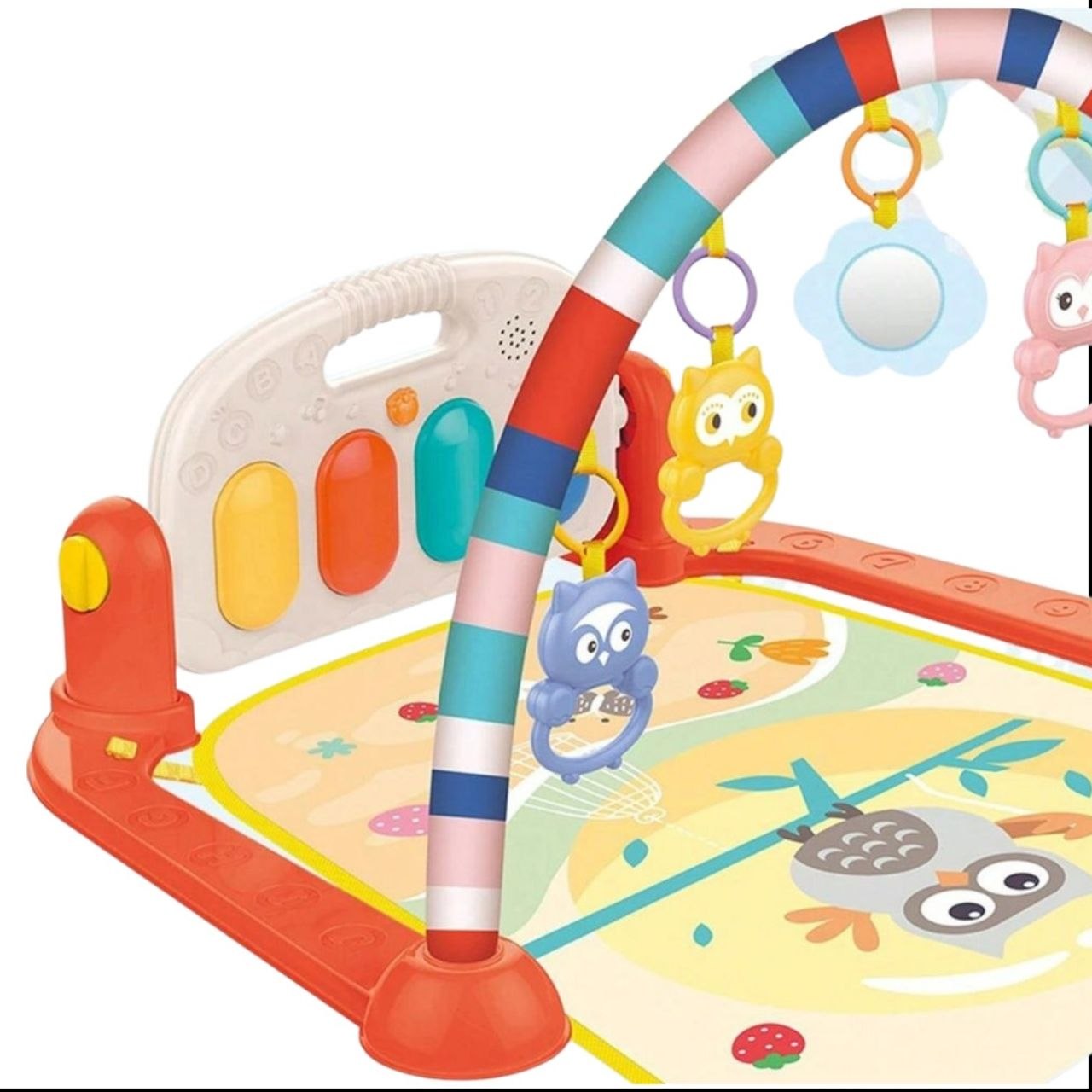 GIMNASIO SENSORIAL PARA BEBE CON PIANO MUSICAL EXTRAIBLE GENIAL 45X75X58CM