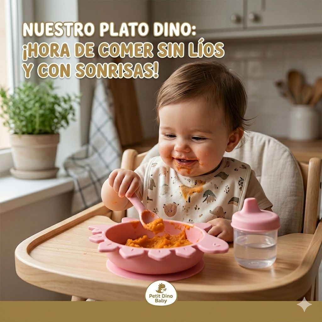 TAZON PARA BEBE CON DISEÑO DE DINOSAURIO GENIAL 10X7CM