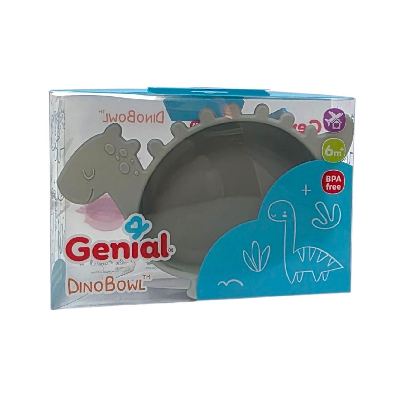 TAZON PARA BEBE CON DISEÑO DE DINOSAURIO GENIAL 10X7CM