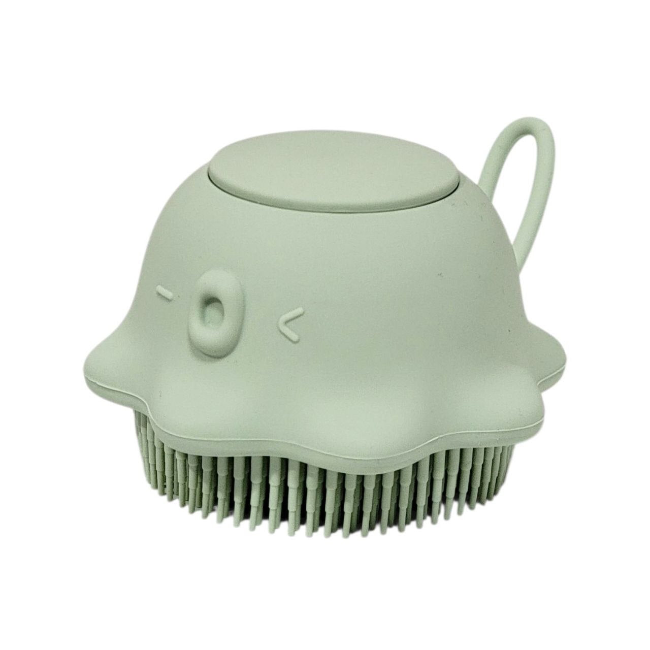 CEPILLO DE BAÑO CON DISPENSADOR DE SHAMPOO PARA BEBES GENIAL