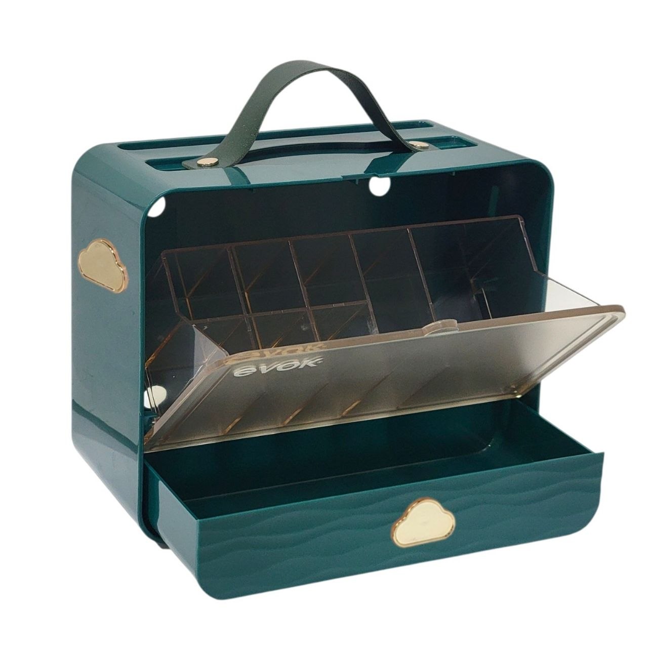 ORGANIZADOR DE COSMETICOS PORTATIL Y DE PARED EVOK 10.2X20X17.3CM