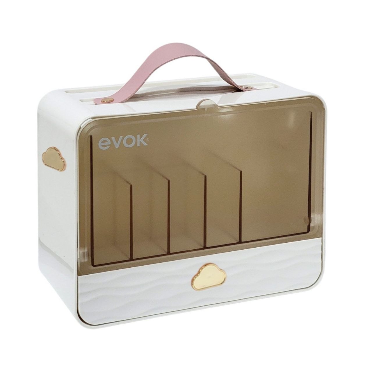 ORGANIZADOR DE COSMETICOS PORTATIL Y DE PARED EVOK 10.2X20X17.3CM
