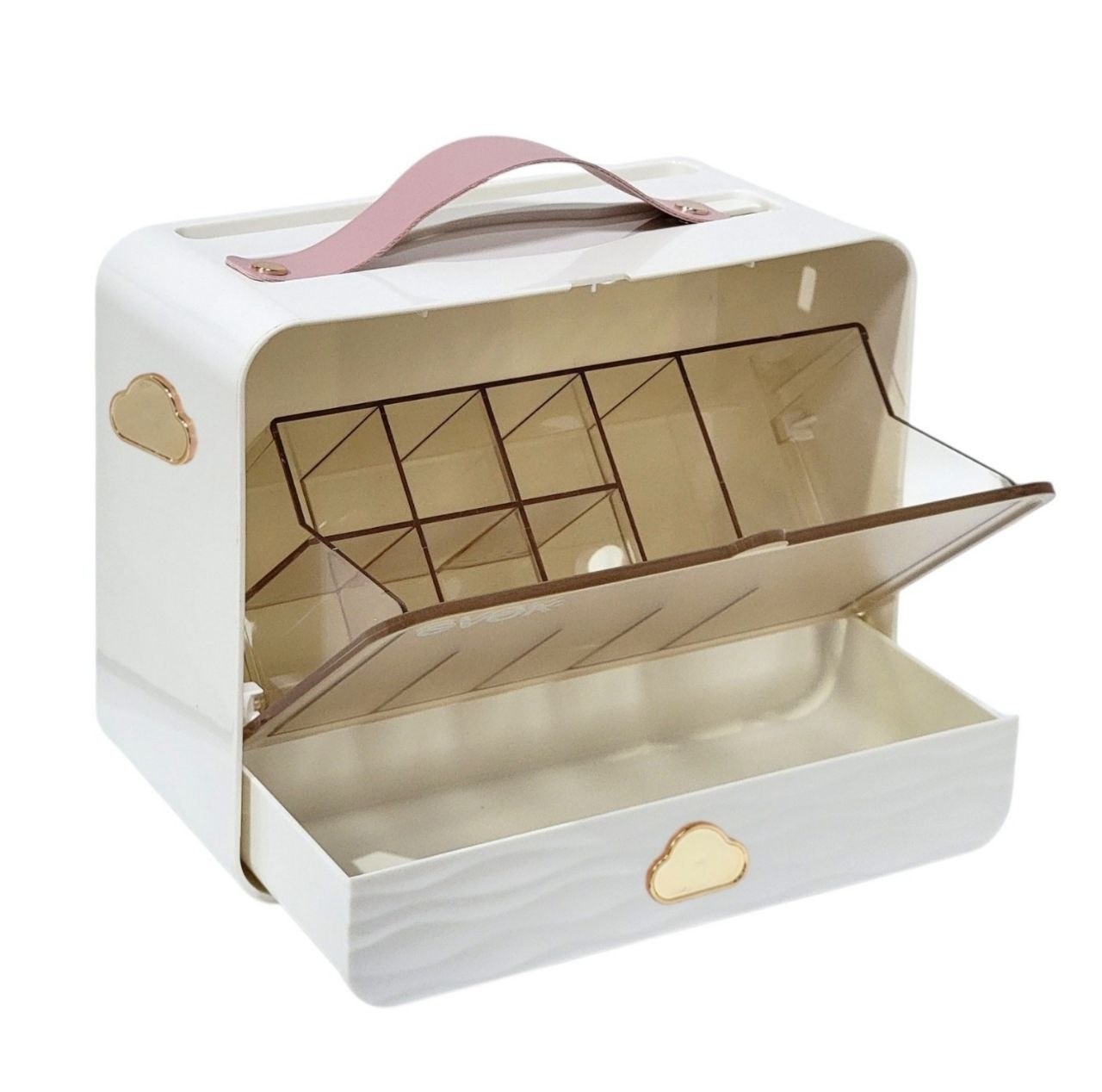 ORGANIZADOR DE COSMETICOS PORTATIL Y DE PARED EVOK 10.2X20X17.3CM