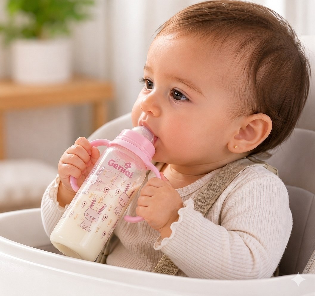 BIBERON DE APRENDIZAJE Y TRANSICION INFANTIL GENIAL 240ML