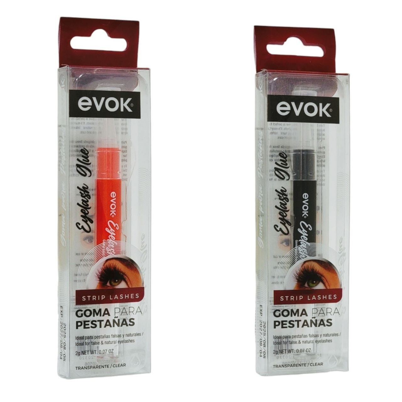 PEGAMENTO PARA PESTAÑAS FALSAS DE ACABADO TRANSPARENTE Y SECADO RAPIDO EVOK 2G
