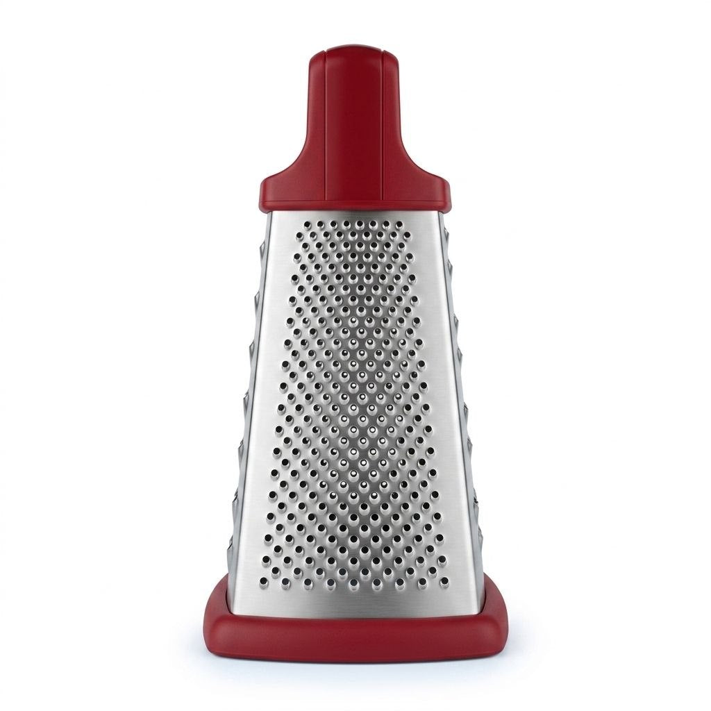 RALLADOR DE COCINA CON 4 CARAS DE ACERO INOXIDABLE EXCALIBUR 21X10CM