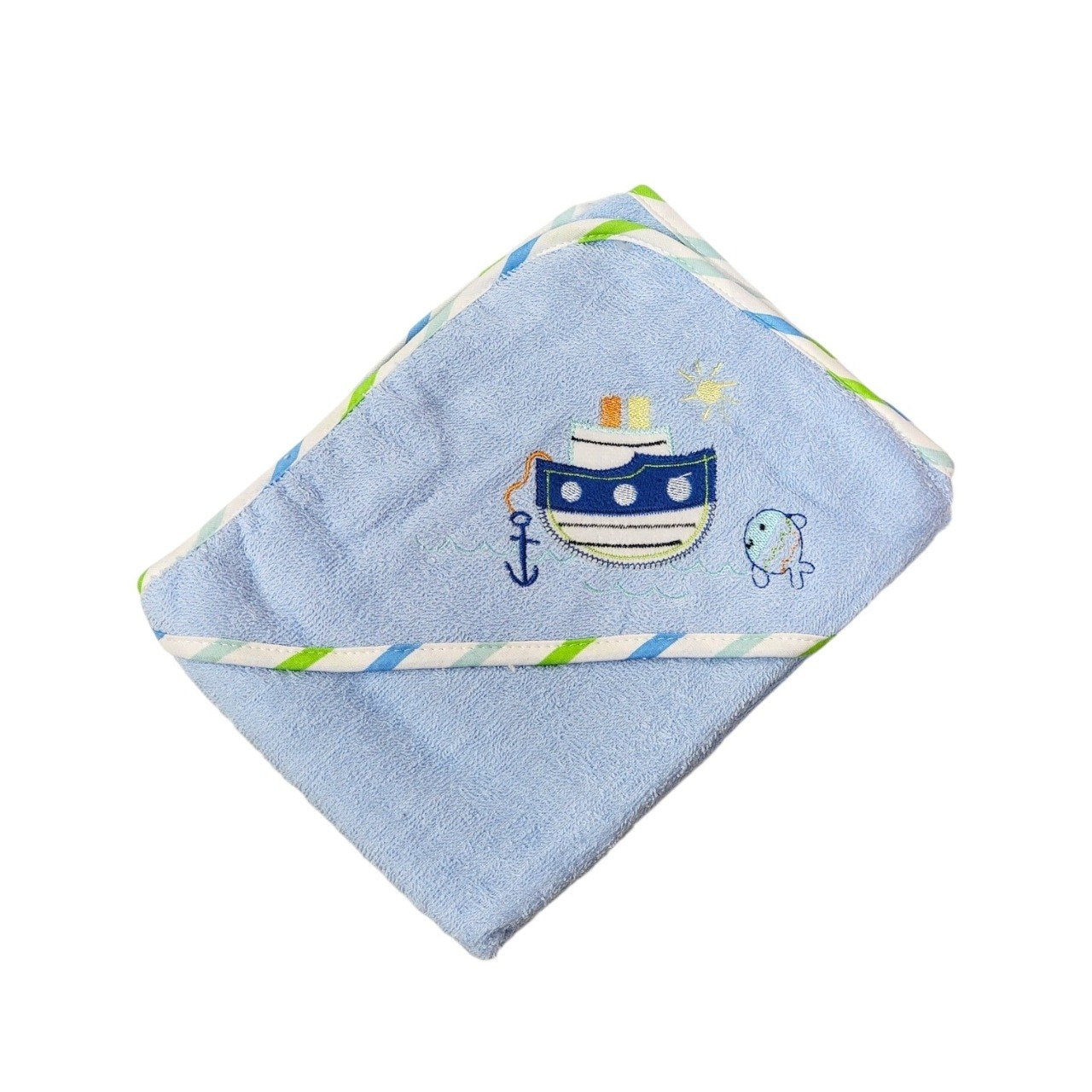 TOALLA DE BAÑO PARA BEBE DE ALGODON NATURAL GENIAL 76X76CM