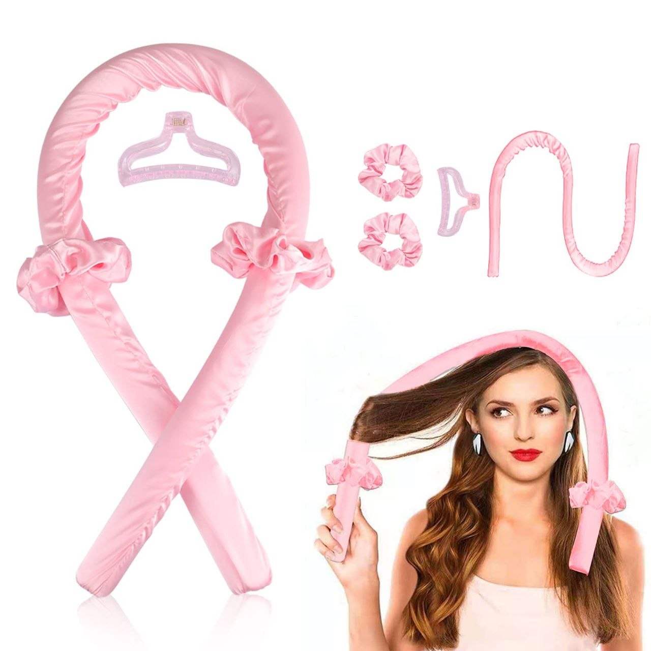 RIZADOR DE CABELLO SIN CALOR CON ACCESORIOS DE FIJACION EVOK